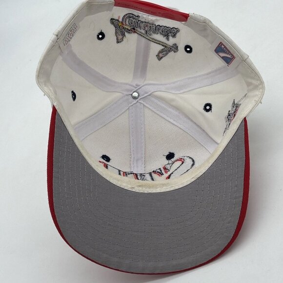 Vintage 90s St Louis Cardinals Snapback MLB Logo 7 White Hat Cap Spell Out - Picture 9 of 11